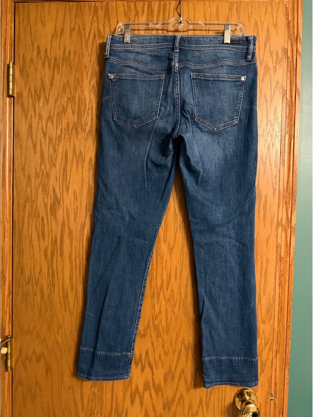 Pilcro by Anthropologie Slim Boyfriend Jeans Women’s Size 27 Wide Cuff Hem - Picture 3 of 6